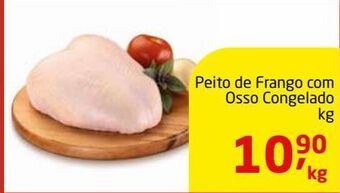 Peito de frango com osso congelado kg