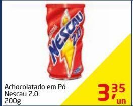 Achocolatado em pó nescau