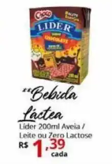 Bebida Lactea Lider 200ml Aveia/ leire ou Zero lactose