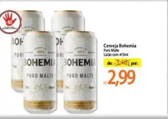 Atacadão Cerveja Bohemia Puro Malte 473ml oferta