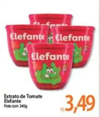 Atacadão Extrato de Tomate Elefante 340g oferta