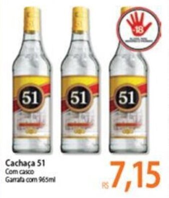 Atacadão Cachaca 51 965ml oferta