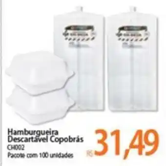 Atacadão Hamburgueria Descartavel Copobras oferta