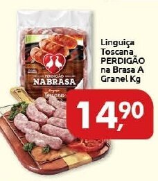 Supermercados Nori Linguica Toscana Perdigao Na Brasa a granel 1kg oferta