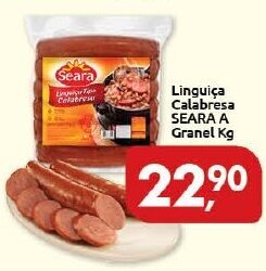 Supermercados Nori Linguica Calabresa Seara a Granel 1kg oferta