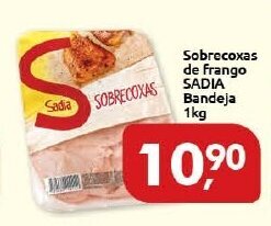 Supermercados Nori Sobrecoxas de frango Sadia bandeja 1kg oferta