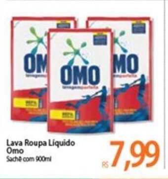 Atacadão Lava Roupas Liquido Omo 900ml oferta