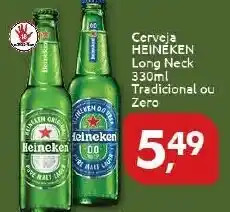 Supermercados Nori Cerveja Heineken Long Neck 330ml Tradicional ou Zero oferta