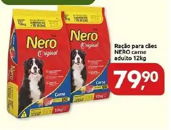 Supermercados Nori Racao para caes Nero carne Adulto 12kg oferta