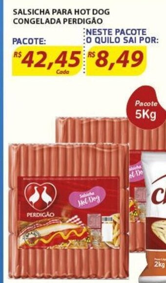 Assaí Atacadista Salsicha Para Hot Dog Congelada Perdigao 1kg oferta
