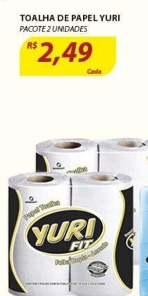 Assaí Atacadista Toalha de Papel Yuri oferta