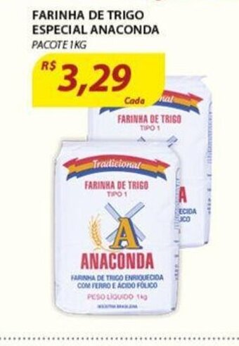 Assaí Atacadista Farinha de Trigo Especial Anaconda 1kg oferta
