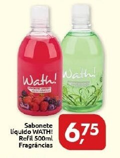 Supermercados Nori Sabonete Liquido Wath! Refil 500ml Frag oferta