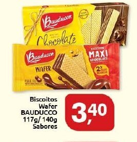Supermercados Nori Biscoitos Wafer Bauducco 117g/140g Sabores oferta