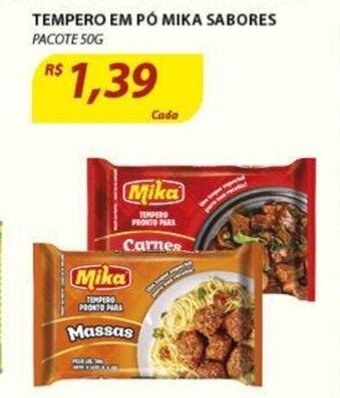 Tempero em po Mika sabores 50g
