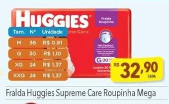 Supermercados Condor Fralda Huggies Supreme Care Roupinha Mega oferta