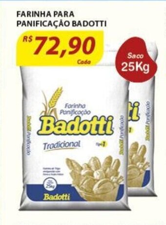 Assaí Atacadista Farinha para Panificacao Badotti 25kg oferta