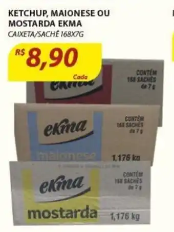 Assaí Atacadista Ketchup, Maionese ou Mostrada Ekma oferta