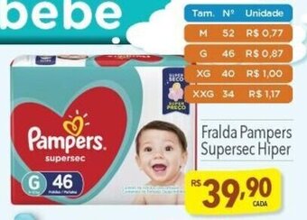 Supermercados Condor Fralda Pampers Supersec Hiper oferta