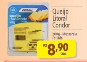 Supermercados Condor Queijo Litoral Condor 200g oferta
