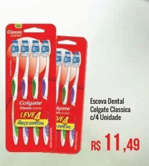 Mart Minas Escova dental colgate 4un oferta