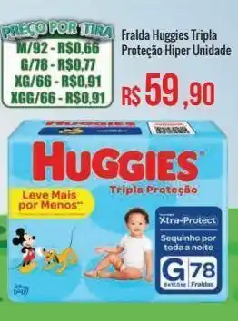 Mart Minas Fraldas huggies tripla proteção oferta