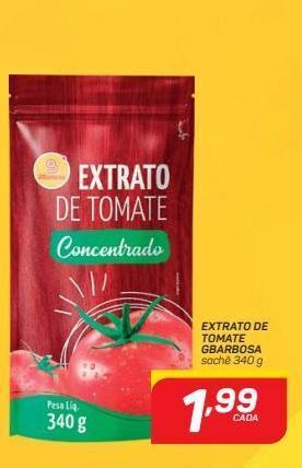 Extrato de tomate gbarbosa 340g