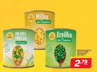 GBarbosa Ervilhas/dueto/milho verde gbarbosa 170g oferta