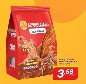 GBarbosa Achocolatado em pó gbarbosa 400g oferta
