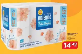 Papel higiênico gbarbosa x 12un