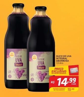 GBarbosa Suco de uva gbarbosa 1,5l oferta