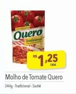 Molho de Tomate Quero 240g
