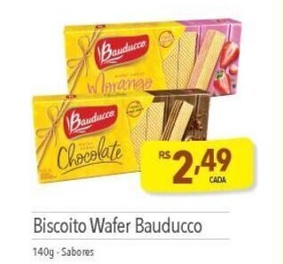 Supermercados Condor Biscoito wafer Bauducco 140g oferta