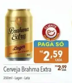 Supermercados Condor Cerveja Brahma Extra 350ml oferta