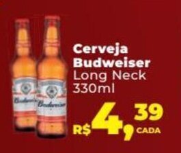 Supermercados Mateus Cerveja Budweiser 330ml oferta
