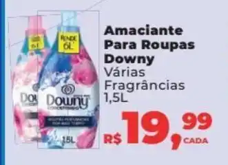Amaciante para roupas Downy 1.5L
