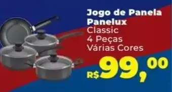Supermercados Mateus Jogo de Panela Panelux oferta