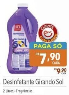Supermercados Condor Desinfetante Girando Sol 2L oferta