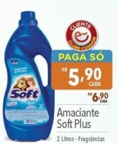 Supermercados Condor Amaciante Soft Plus 2L oferta