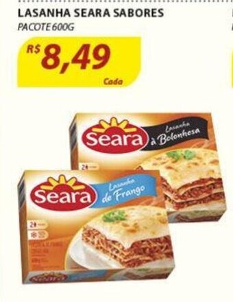 Lasanha Seara sabores 600g