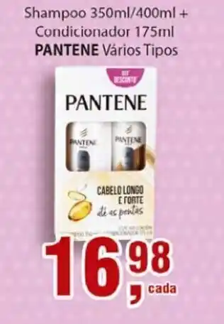Supermercados Mundial Shampoo 350ml/400ml + Condicionador 175ml Pantene varios tipos oferta