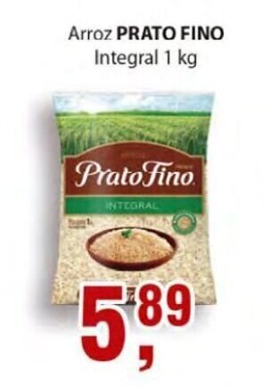 Supermercados Mundial Arroz Prato Fino Integral 1kg oferta
