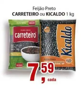 Supermercados Mundial Feijao Preto Carreteiro ou Kicaldo 1kg oferta