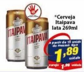 Vencedor Atacadista Cerveja Itaipava lata 269ml oferta