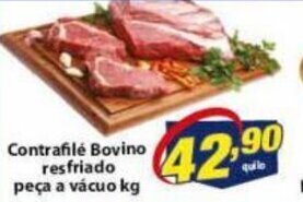 Vencedor Atacadista Contrafile Bovino resfriado peca a vacuo 1kg oferta