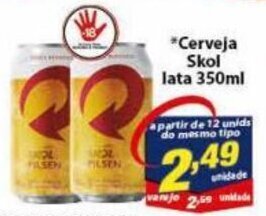 Vencedor Atacadista Cerveja Skol lata 350ml oferta