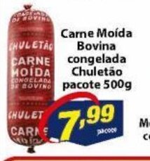 Vencedor Atacadista Carne Moida Bovina Congelada Chuletao pacote 500g oferta