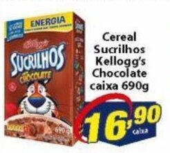 Vencedor Atacadista Cereal Sucrilhos Kellogg's chocolate caixa 690g oferta