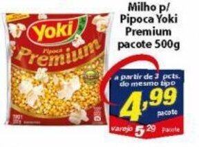 Vencedor Atacadista Milho p/ Pipoca Yoki Premium pacote 500g oferta