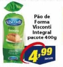 Vencedor Atacadista Pao de Forma Visconti integral pacote 400g oferta